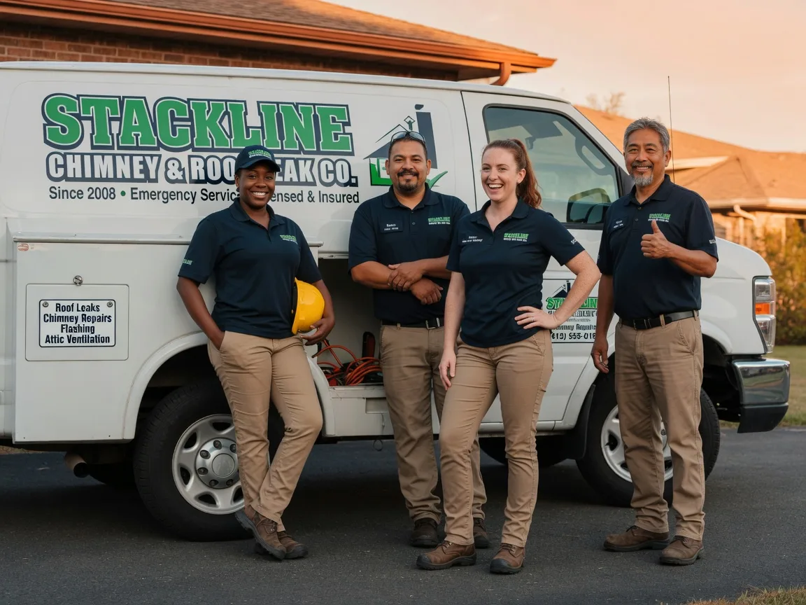 Chimney flashing repair company in Fredericksburg, TX